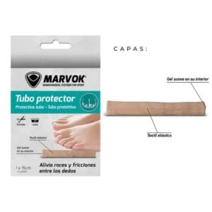 Tubo protector para pies