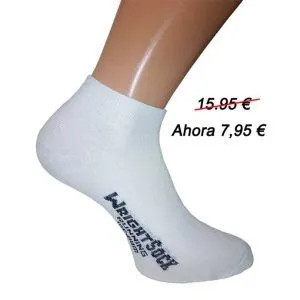 calcetin tobillera blanca